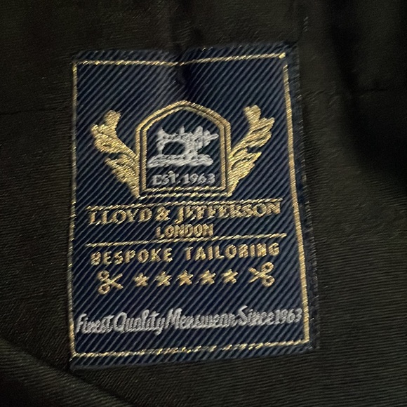 Lloyd + Jefferson Black Subtle Plaid Dress Pants - 30W30L (Like-New) - Picture 3 of 3